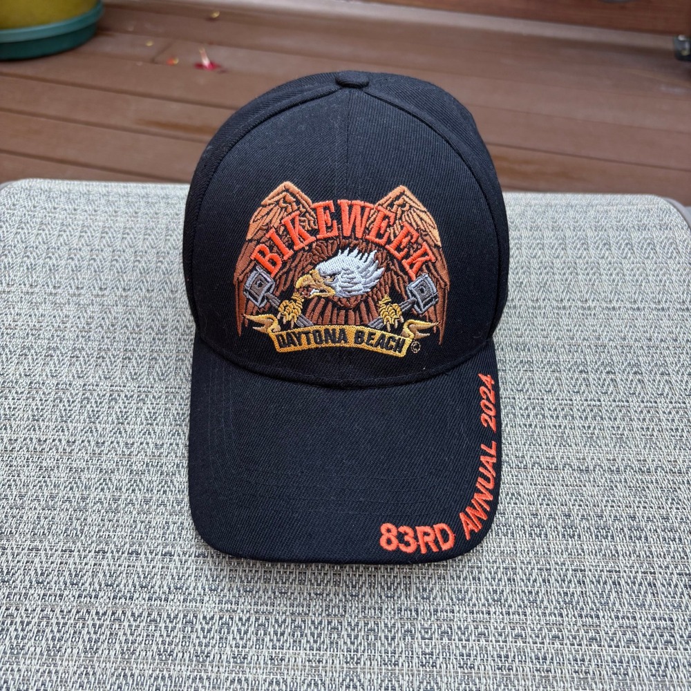 Capsmith Bike Week 2024 Hat Mens OSFM Black Excellent 83rd Annual Daytona Beach
